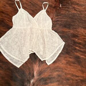 Hollister Ivory Eyelet Lace Dress
